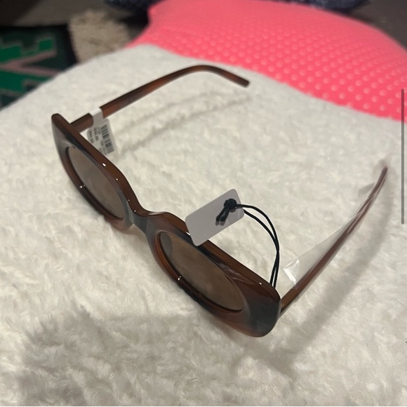 NWT tortoiseshell rectangular sunglasses Anthropologie - Picture 5 of 7